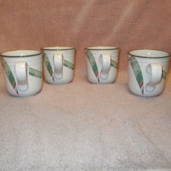 VTG Set Of 4 Noritake NEW WEST Stoneware MUGS Cups 8696 DISCONTINUED Japan LOT - Picture 5 of 8